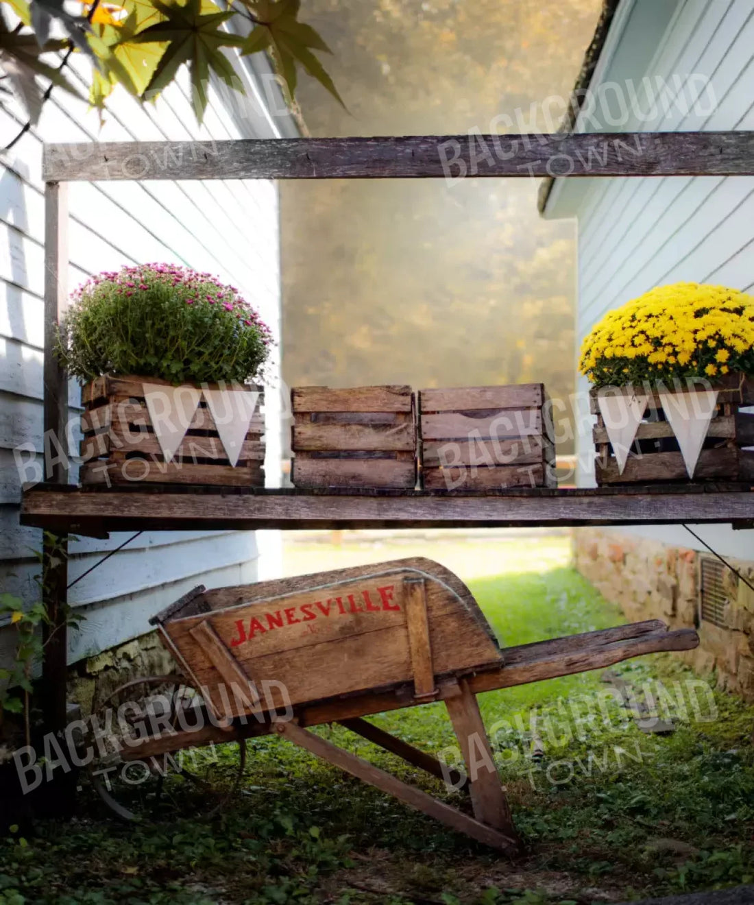 Multi-Color Autumn Backdrop for Photography