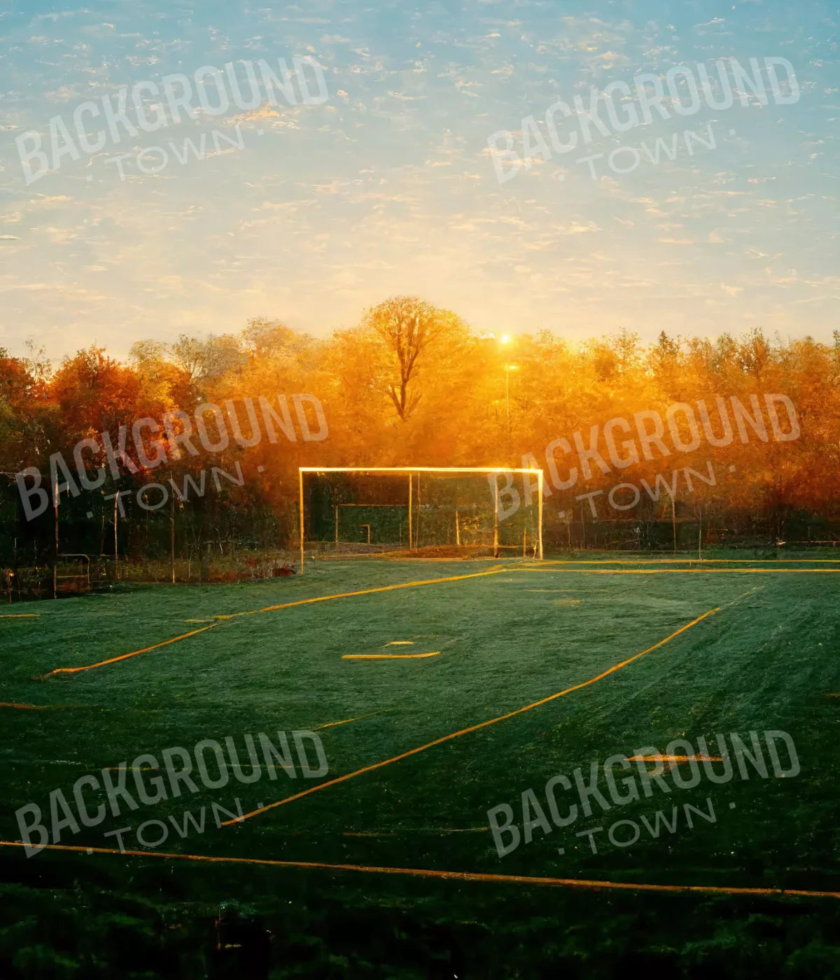 Fall Soccer 10X12 Ultracloth ( 120 X 144 Inch ) Backdrop