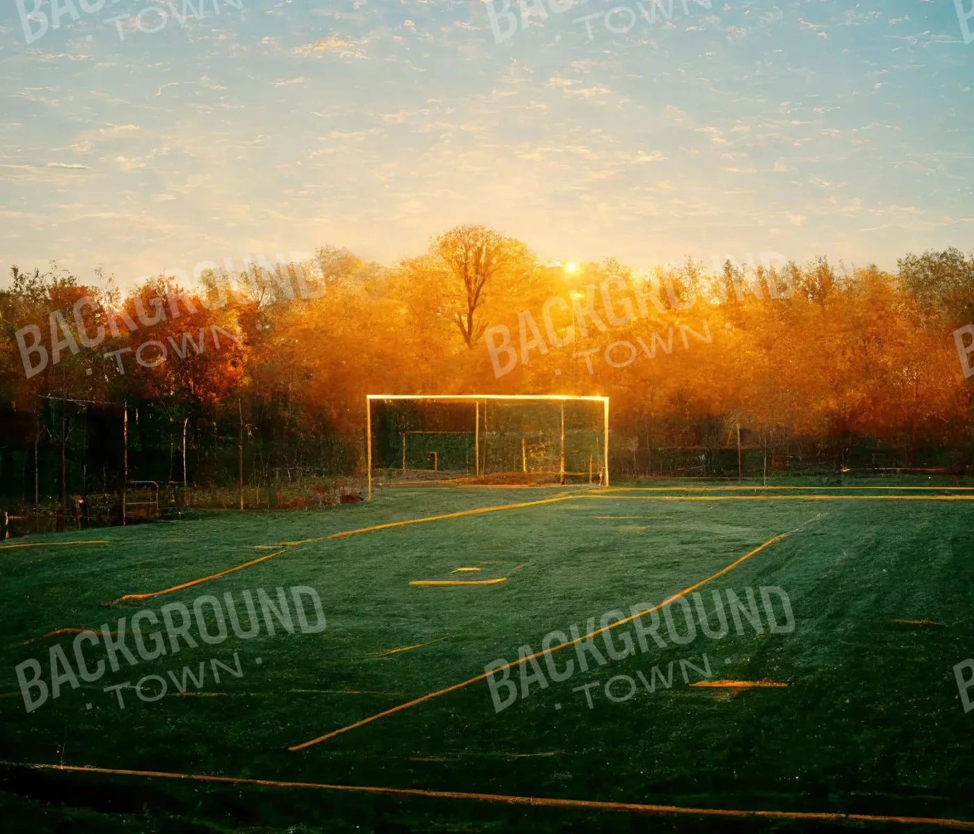 Fall Soccer 12X10 Ultracloth ( 144 X 120 Inch ) Backdrop
