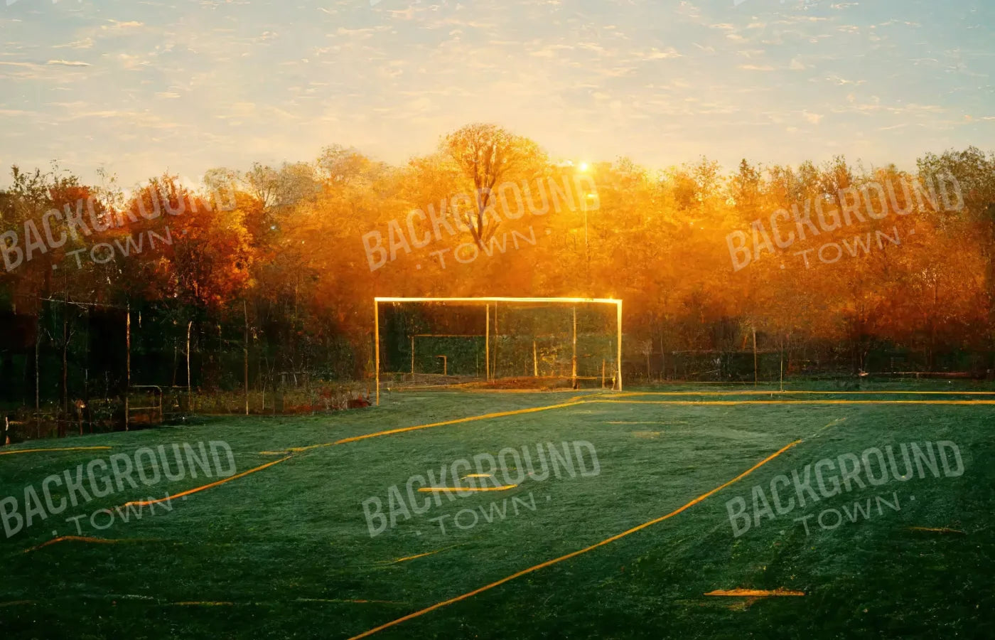 Fall Soccer 12X8 Ultracloth ( 144 X 96 Inch ) Backdrop