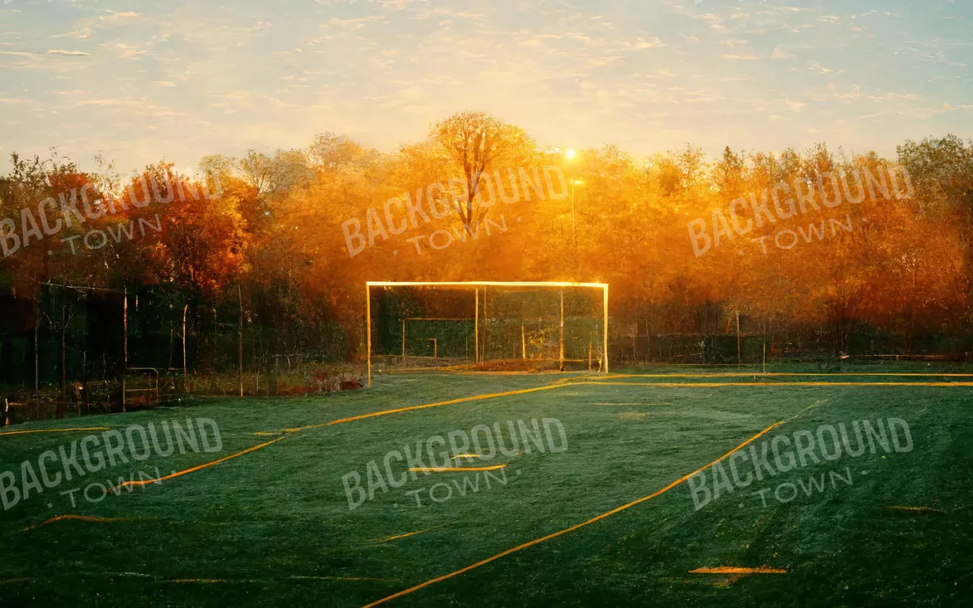 Fall Soccer 14X9 Ultracloth ( 168 X 108 Inch ) Backdrop
