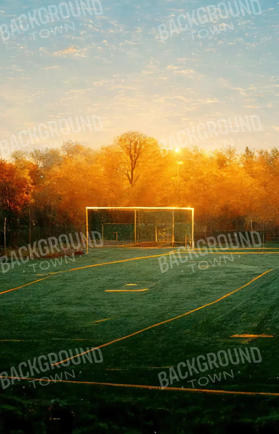 Fall Soccer 8X12 Ultracloth ( 96 X 144 Inch ) Backdrop