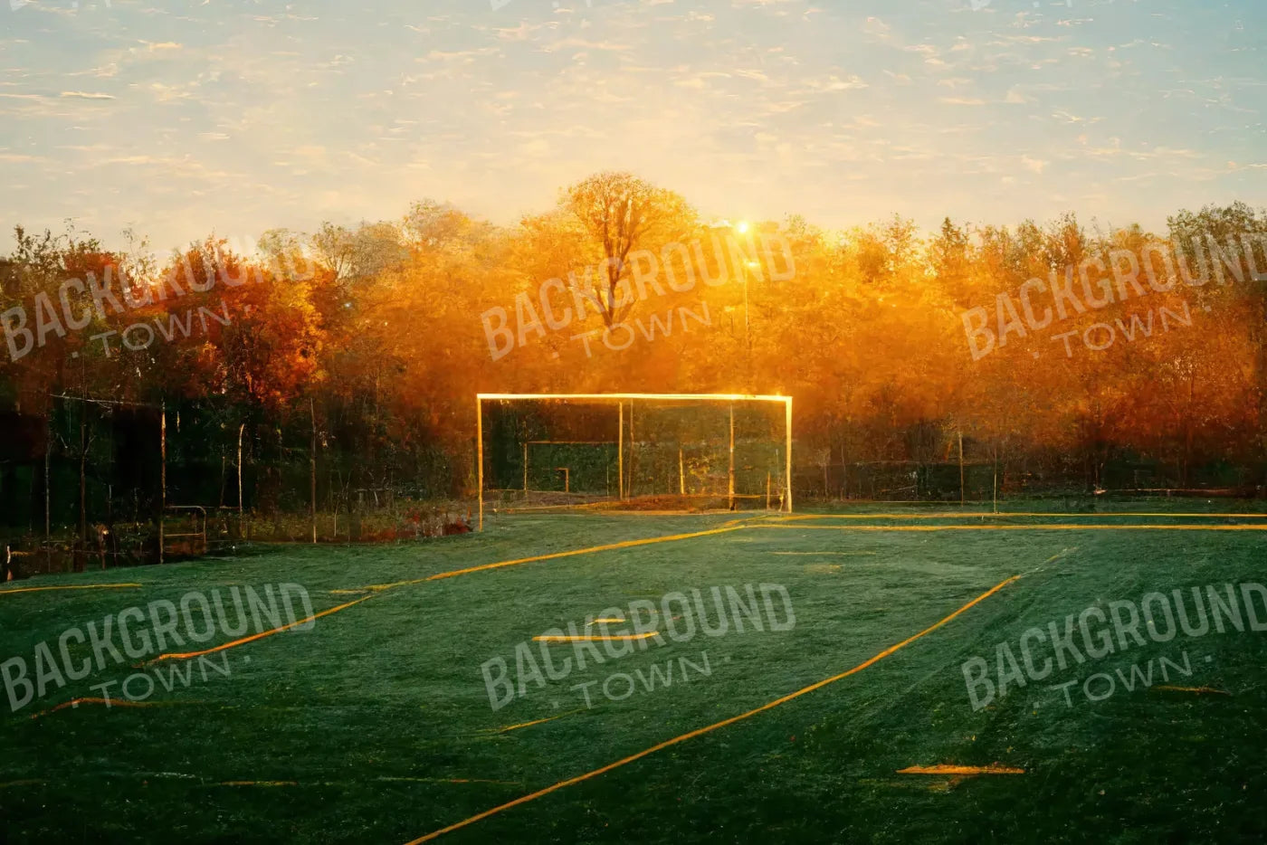 Fall Soccer 8X5 Ultracloth ( 96 X 60 Inch ) Backdrop