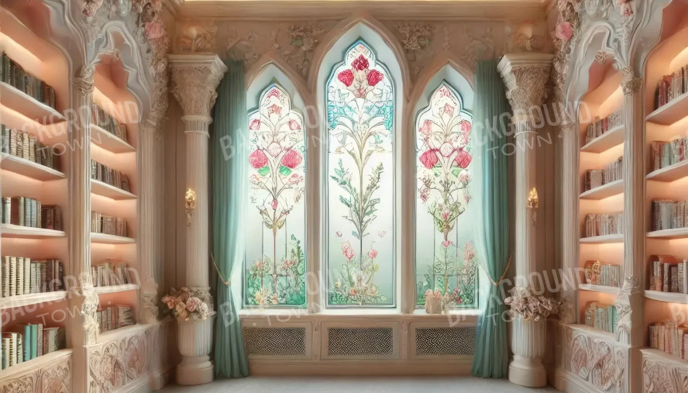 Fancy Library I 14’x8’ UltraCloth (168 x 96 inch) Backdrop