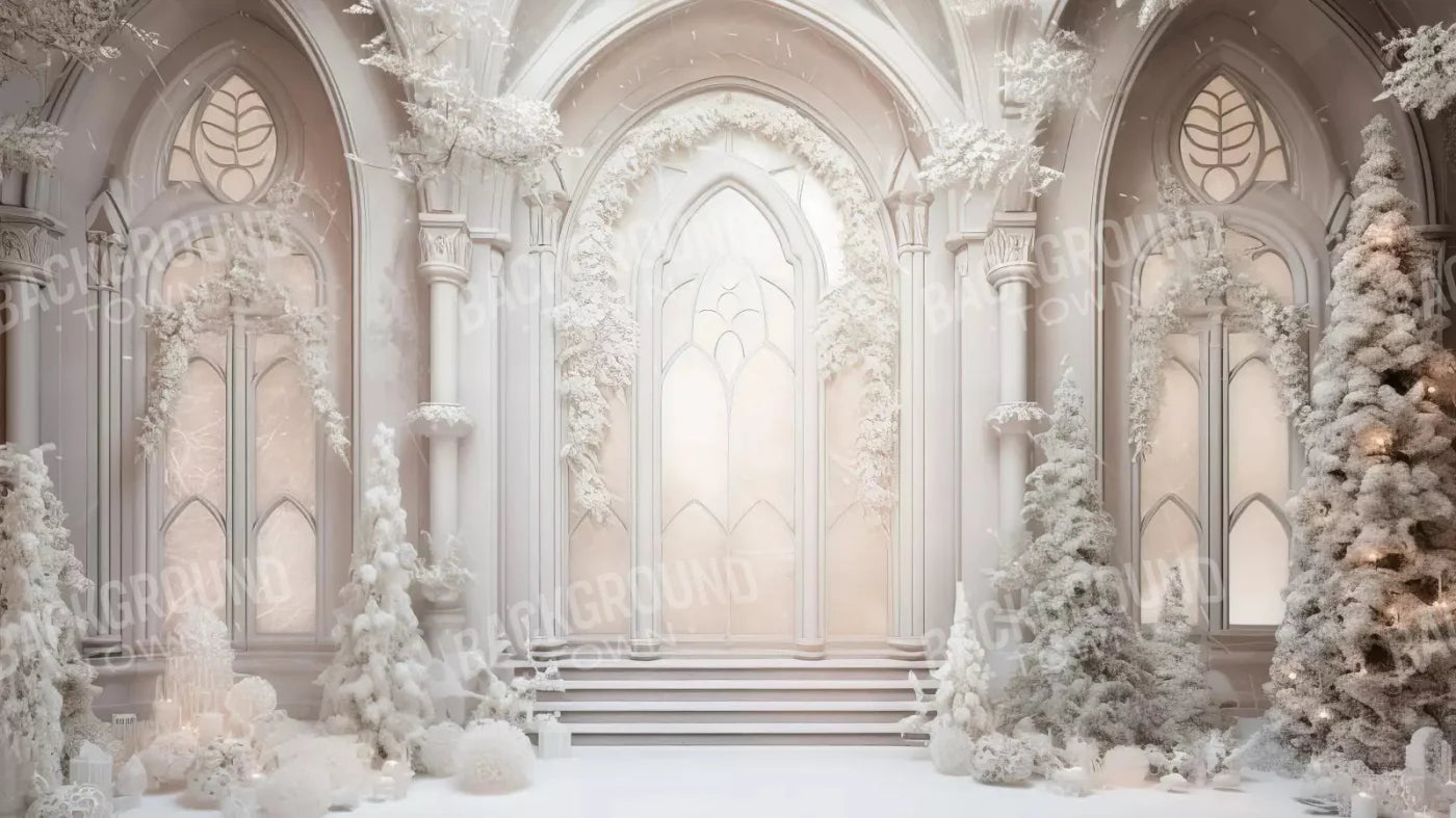 Fancy White Hall 14X8 Ultracloth ( 168 X 96 Inch ) Backdrop