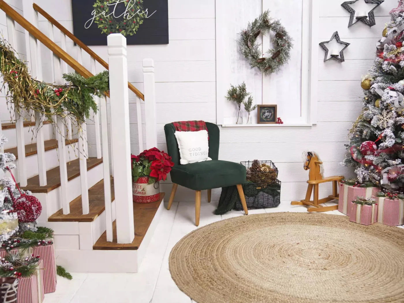 Farmhouse 10X8 Fleece ( 120 X 96 Inch ) Backdrop