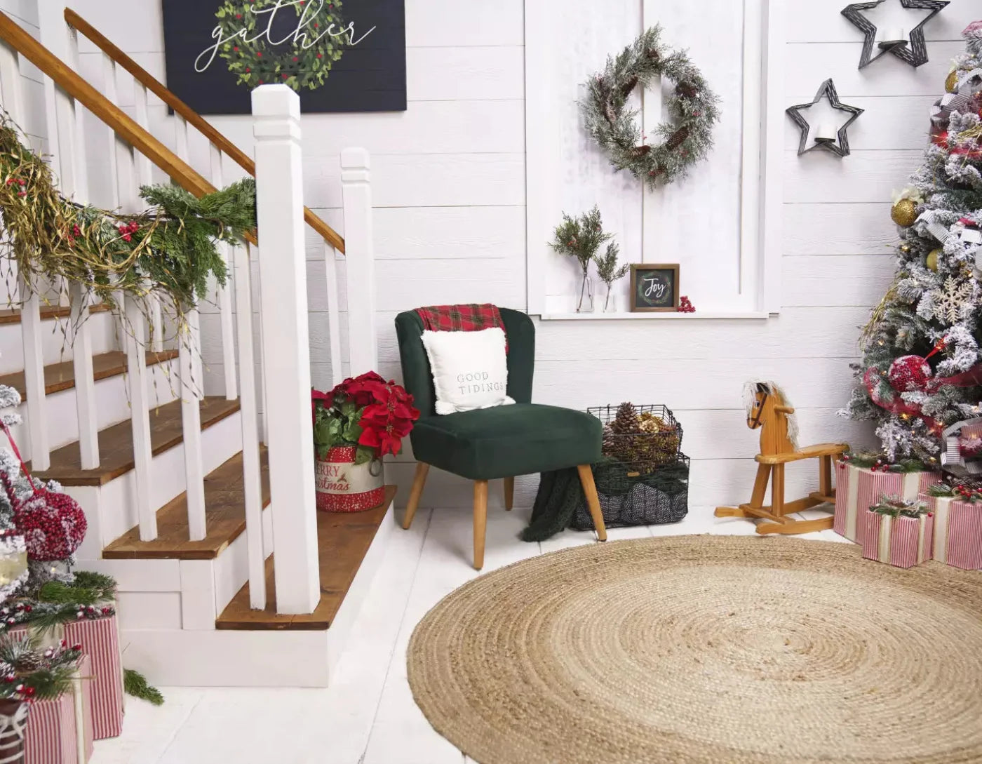 Farmhouse 8X6 Fleece ( 96 X 72 Inch ) Backdrop
