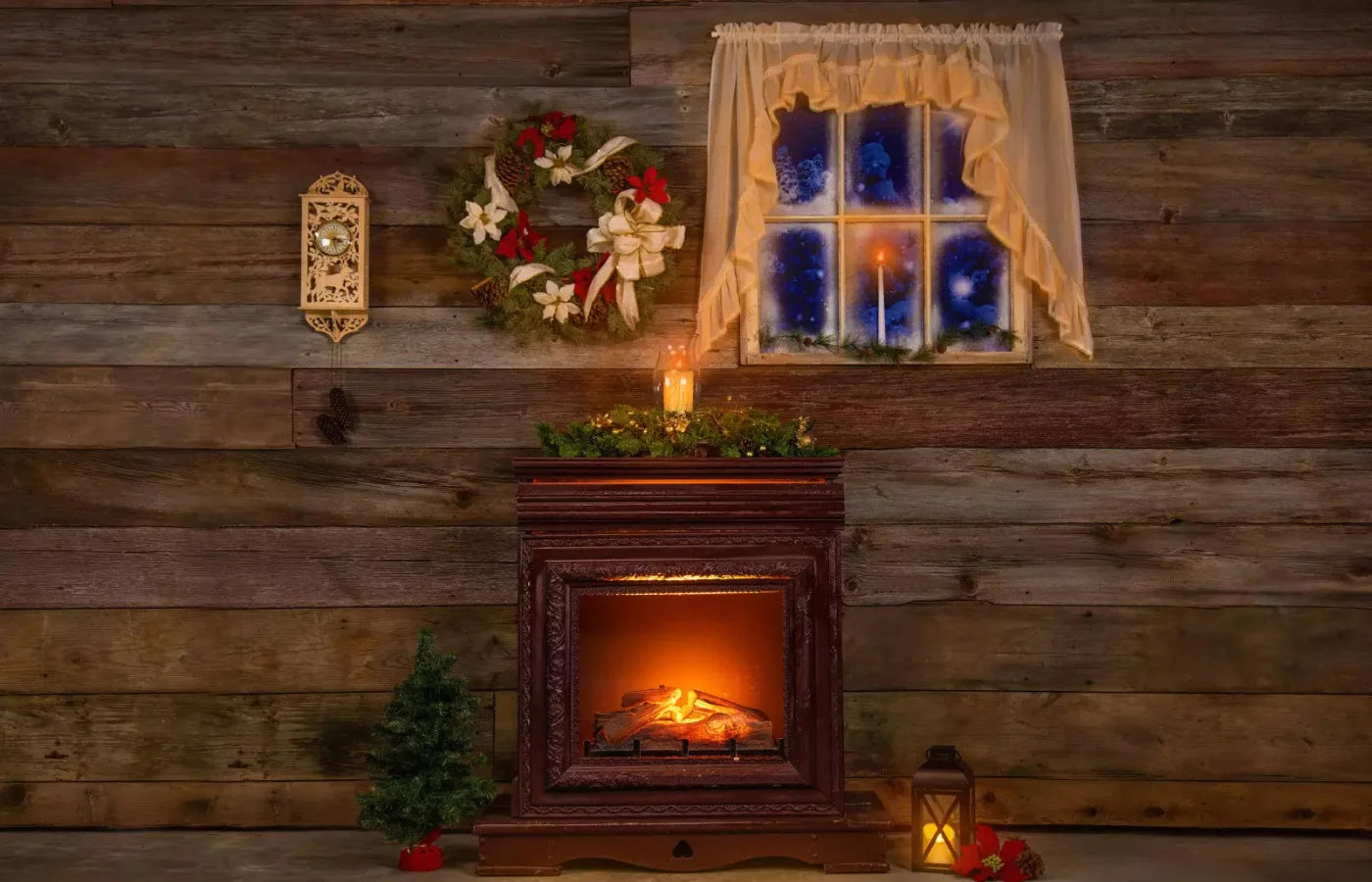 Christmas Details 12X8 Ultracloth ( 144 X 96 Inch ) Backdrop