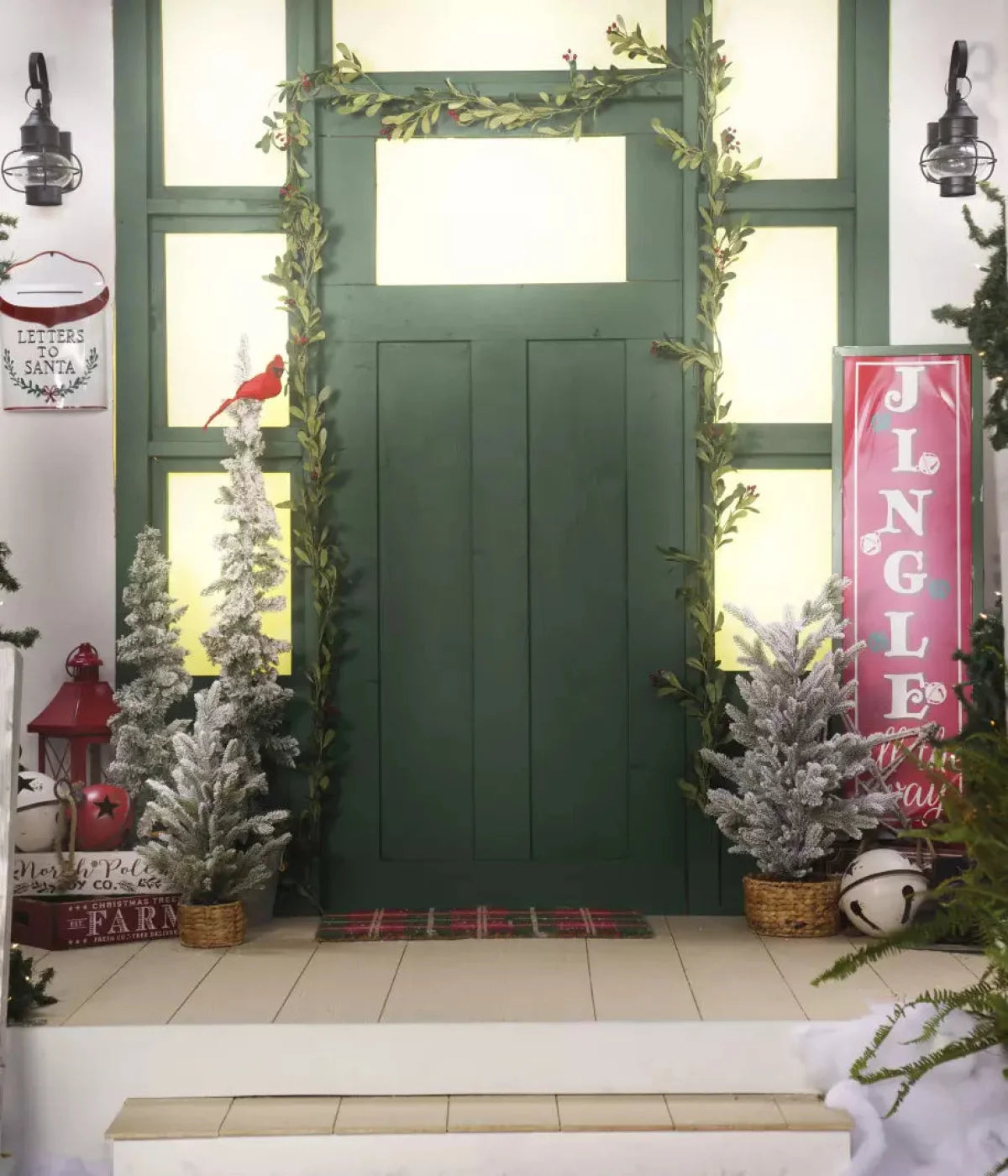 Farmhouse Front Porch 10X12 Ultracloth ( 120 X 144 Inch ) Backdrop