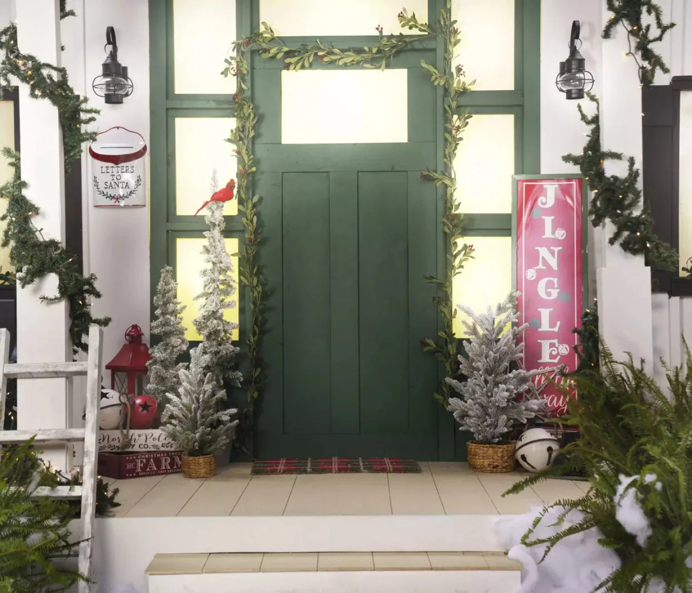 Farmhouse Front Porch 12X10 Ultracloth ( 144 X 120 Inch ) Backdrop