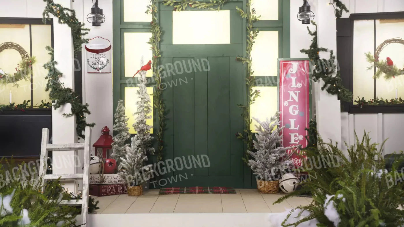 Farmhouse Front Porch 14X8 Ultracloth ( 168 X 96 Inch ) Backdrop