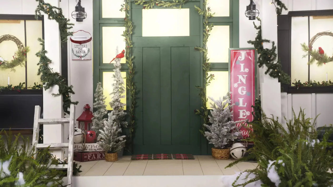 Farmhouse Front Porch 14X8 Ultracloth ( 168 X 96 Inch ) Backdrop