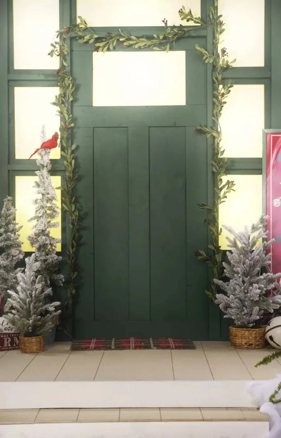Farmhouse Front Porch 8X12 Ultracloth ( 96 X 144 Inch ) Backdrop