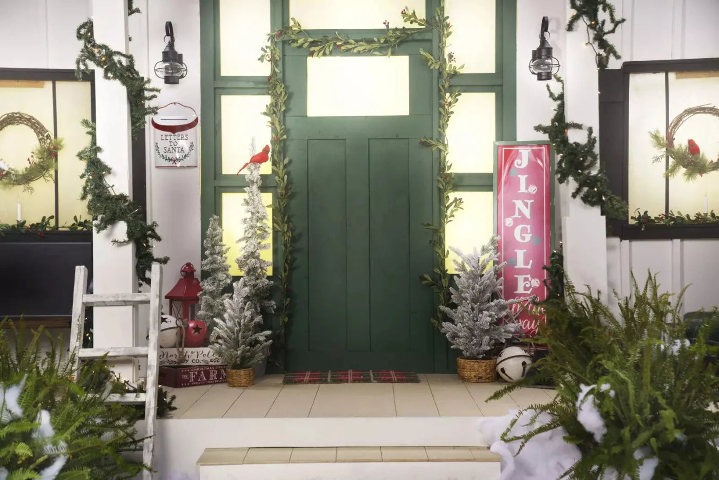 Farmhouse Front Porch 8X5 Ultracloth ( 96 X 60 Inch ) Backdrop