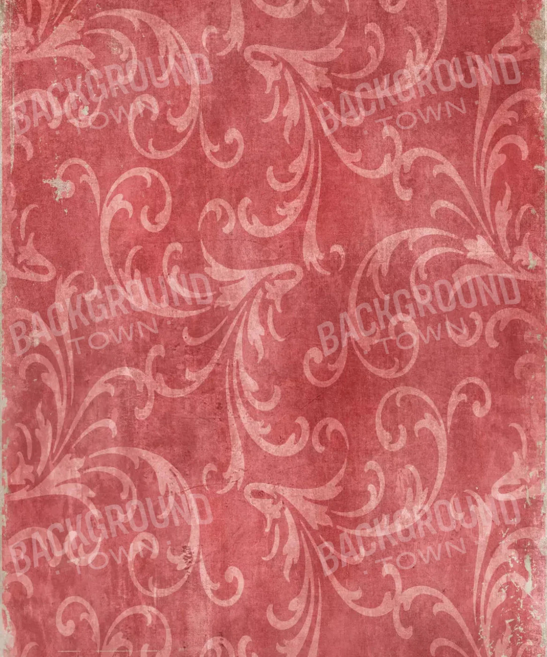 Red Damask Backdrop for Photography