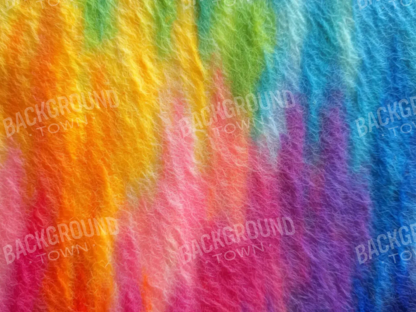 Felt Rainbow 8’x6’ Fleece (96 x 72 inch) Backdrop