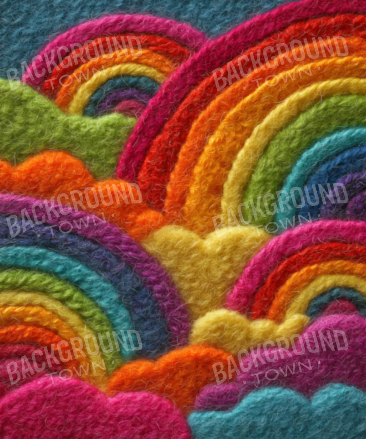 Felt Rainbows 10’x12’ UltraCloth (120 x 144 inch) Backdrop