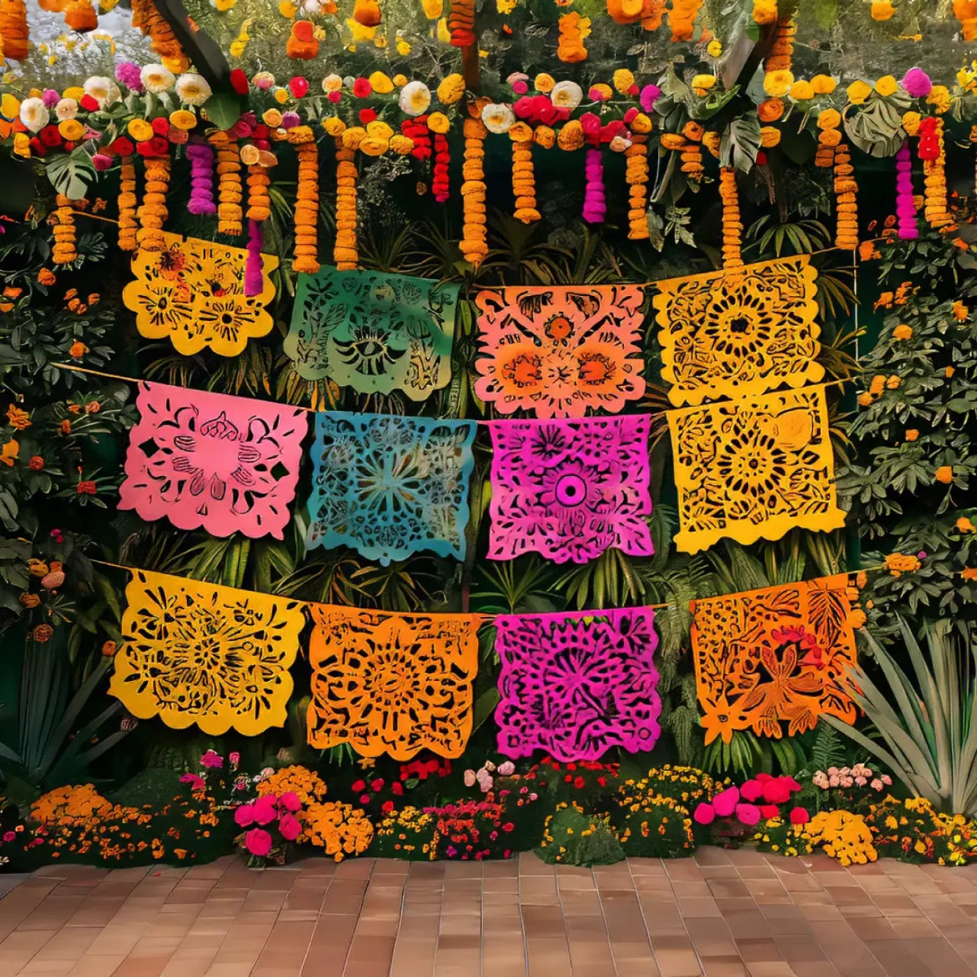 Fiesta Checked 10’X10’ Ultracloth (120 X Inch) Backdrop