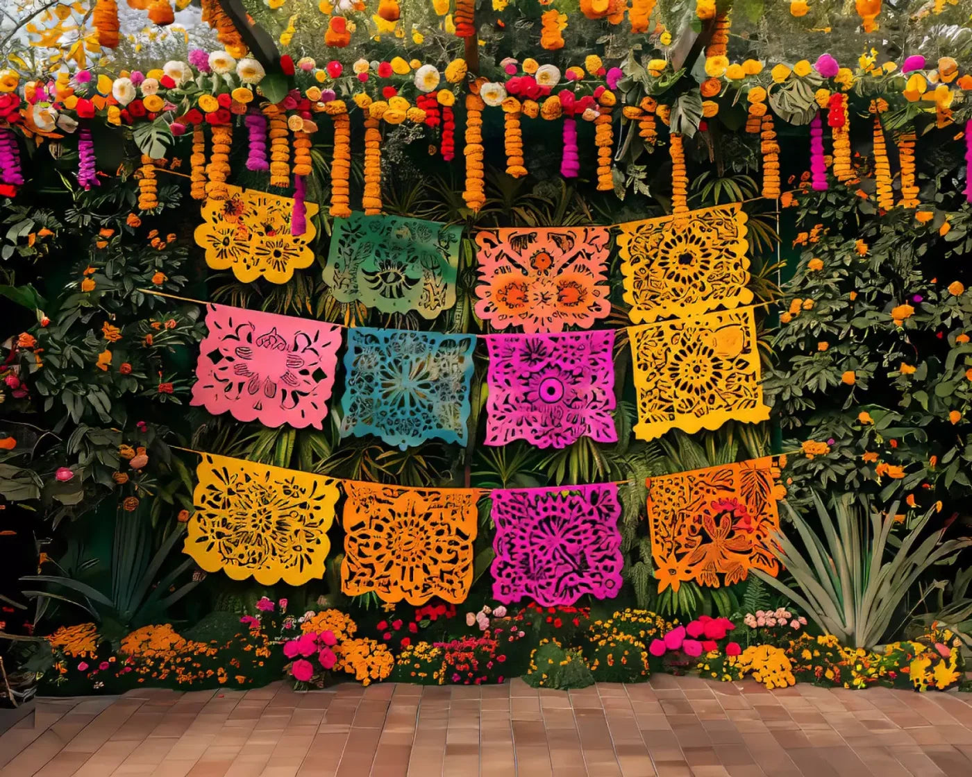 Fiesta Checked 10’X8’ Fleece (120 X 96 Inch) Backdrop