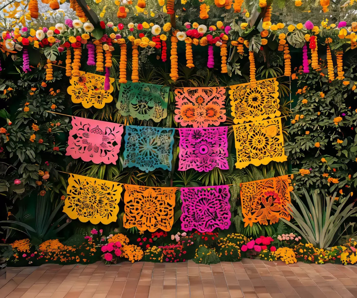Fiesta Checked 12’X10’ Ultracloth (144 X 120 Inch) Backdrop
