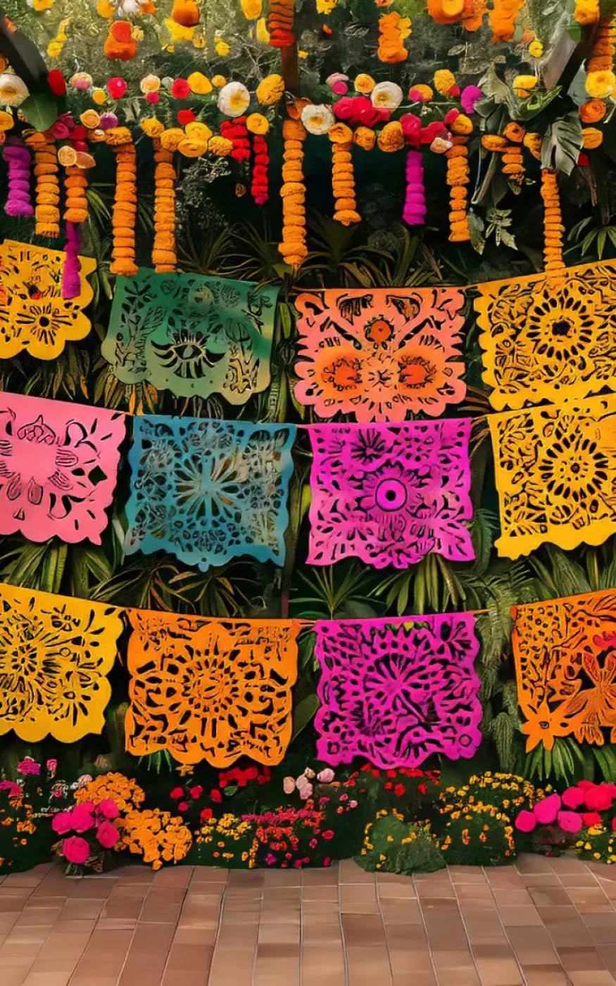 Fiesta Checked 5’X8’ Ultracloth (60 X 96 Inch) Backdrop