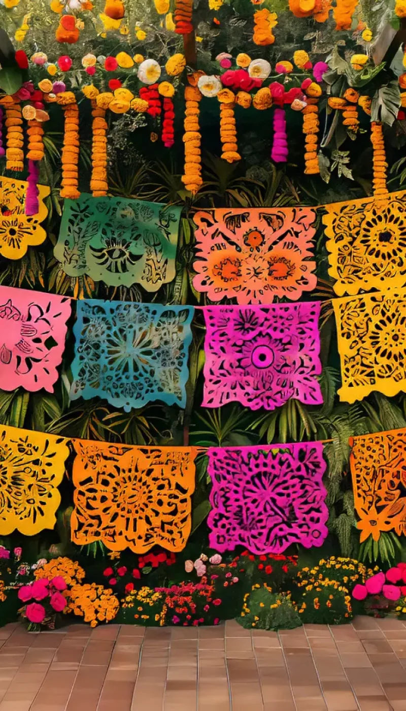 Fiesta Checked 8’X14’ Ultracloth (96 X 168 Inch) Backdrop