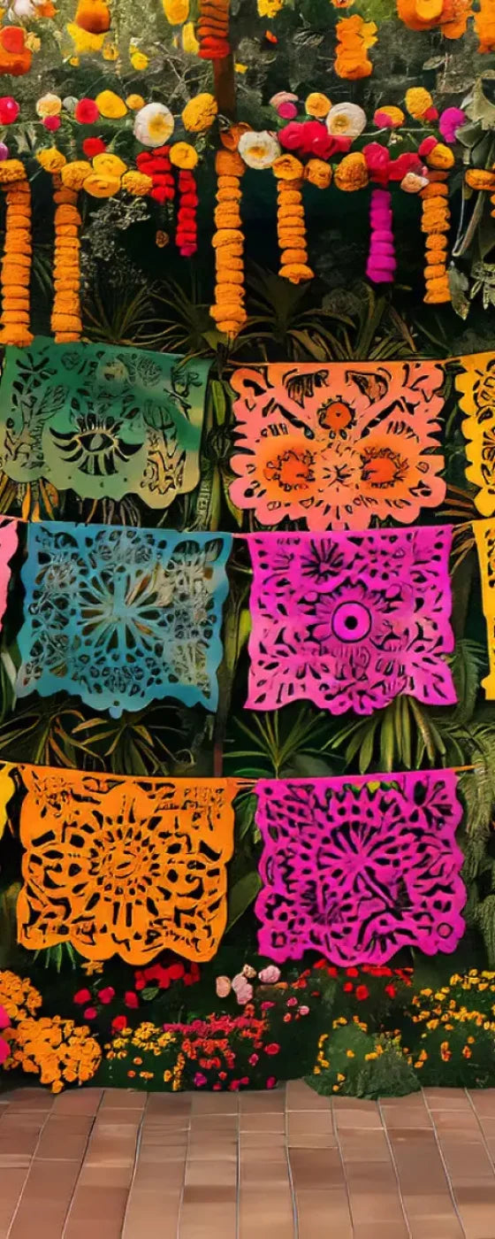 Fiesta Checked 8’X20’ Ultracloth (96 X 240 Inch) Backdrop