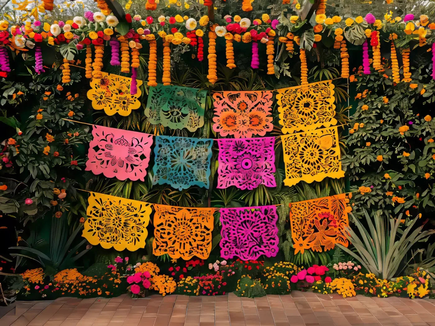 Fiesta Checked 8’X6’ Fleece (96 X 72 Inch) Backdrop