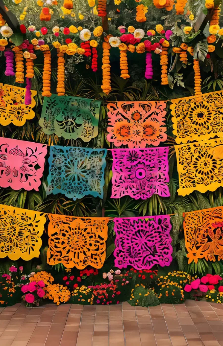 Fiesta Checked 9’X14’ Ultracloth (108 X 168 Inch) Backdrop