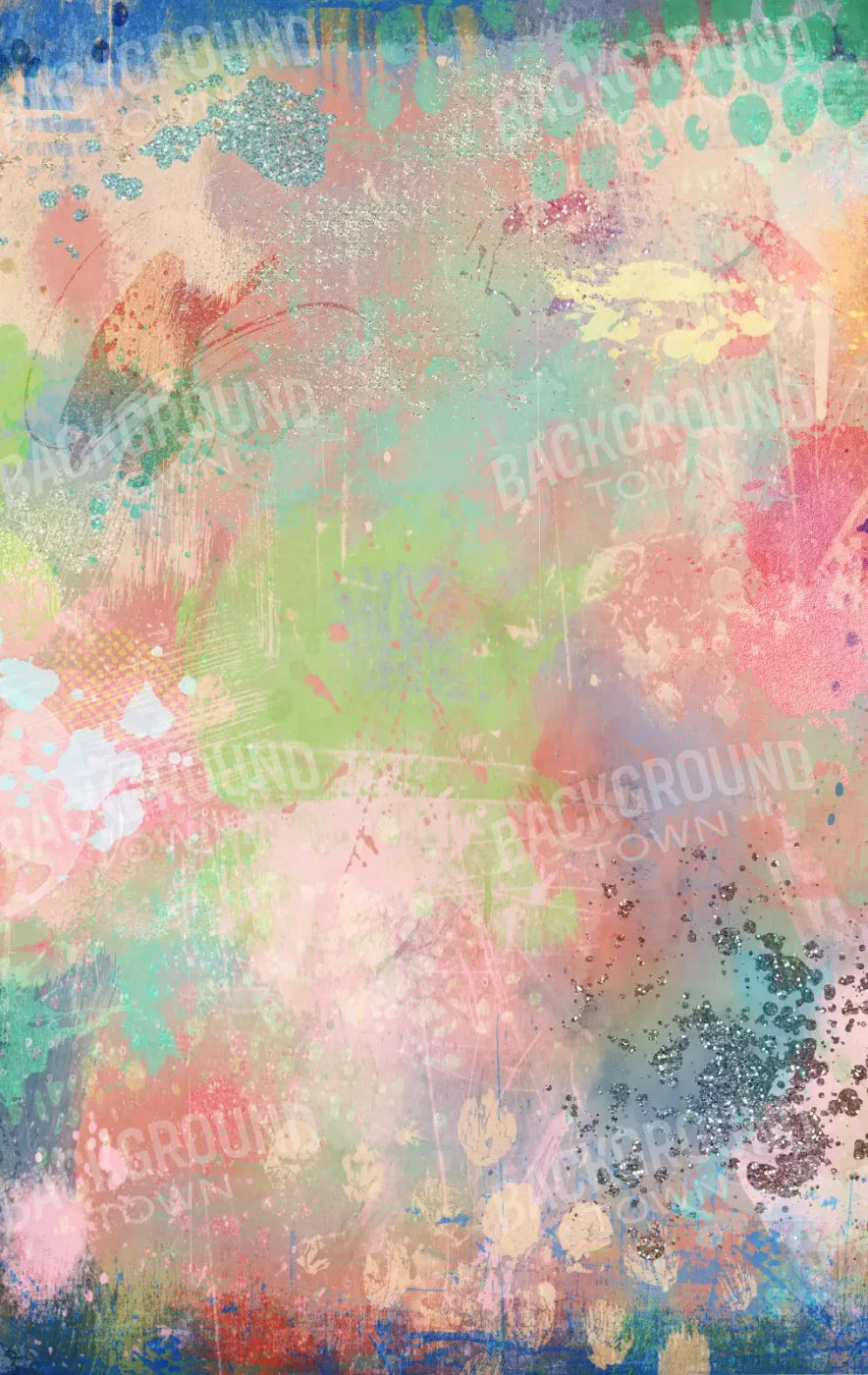 Finger Paint 10X16 Ultracloth ( 120 X 192 Inch ) Backdrop