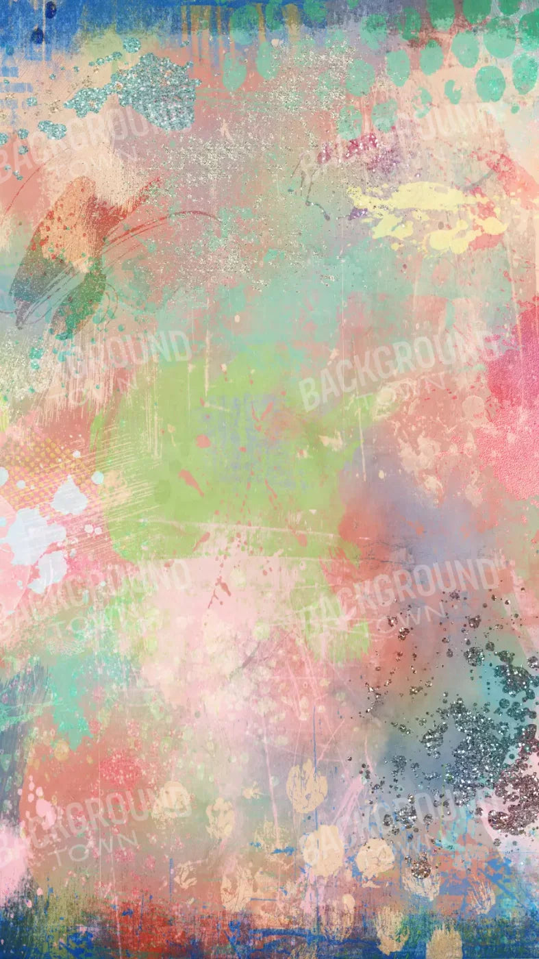 Finger Paint 8X14 Ultracloth ( 96 X 168 Inch ) Backdrop