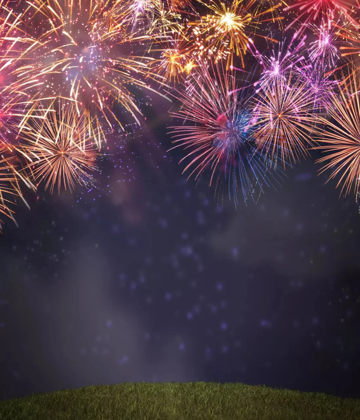 Firework Night 10X12 Ultracloth ( 120 X 144 Inch ) Backdrop