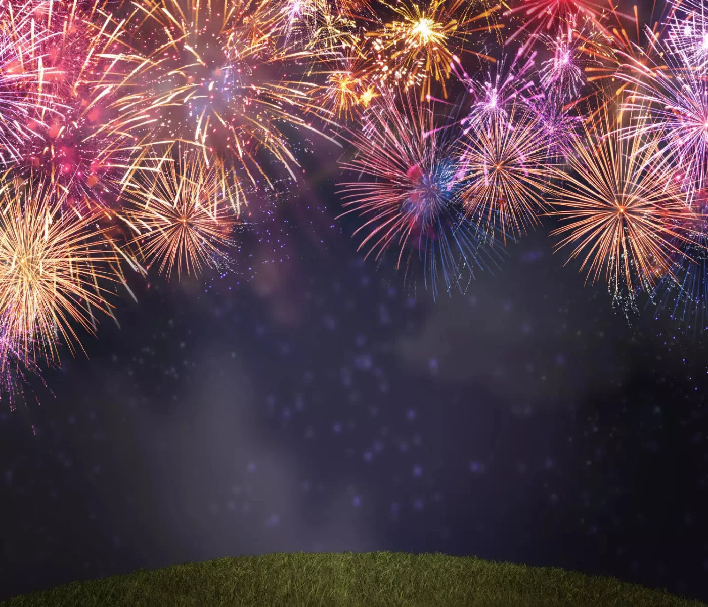 Firework Night 12X10 Ultracloth ( 144 X 120 Inch ) Backdrop