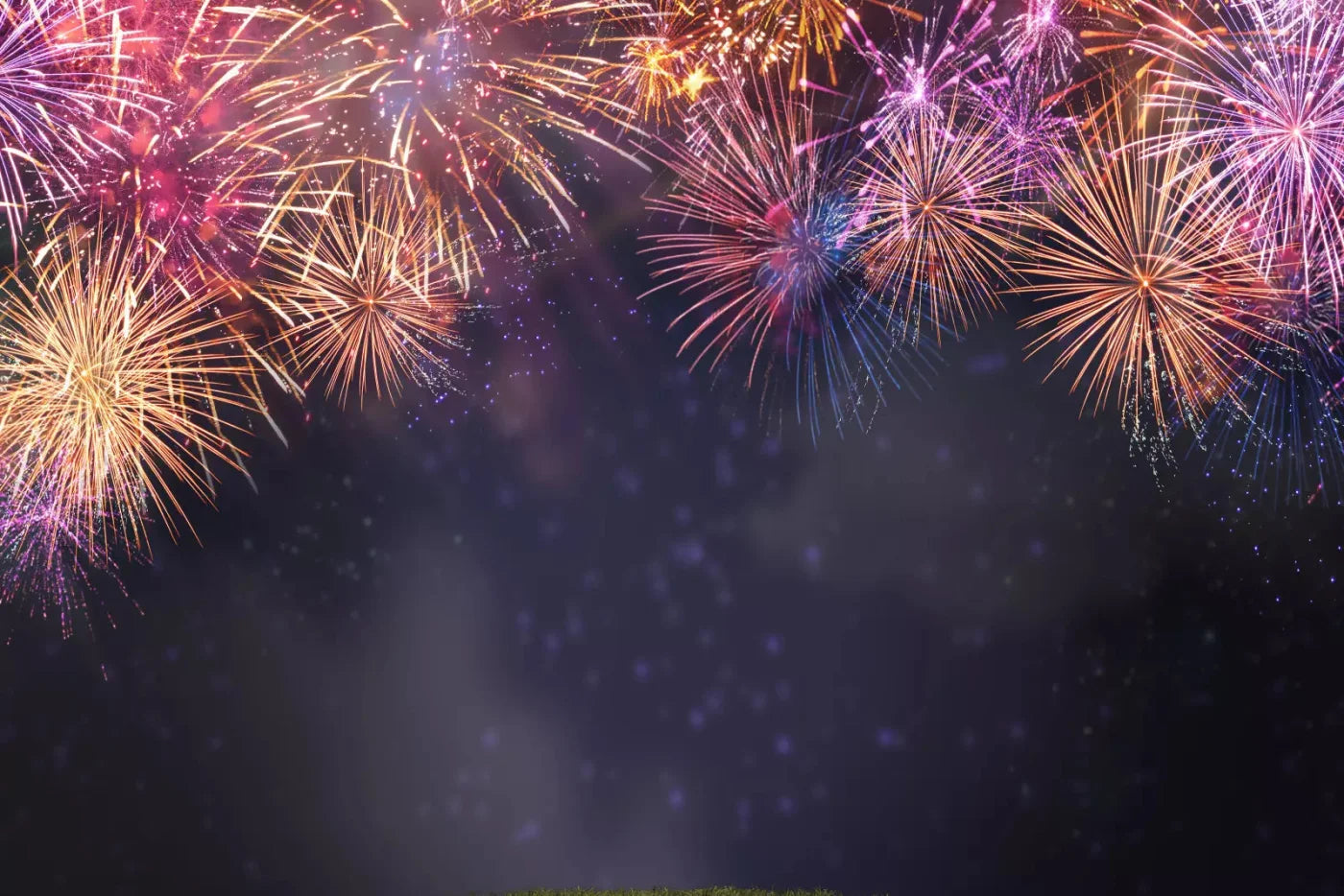 Firework Night 8X5 Ultracloth ( 96 X 60 Inch ) Backdrop