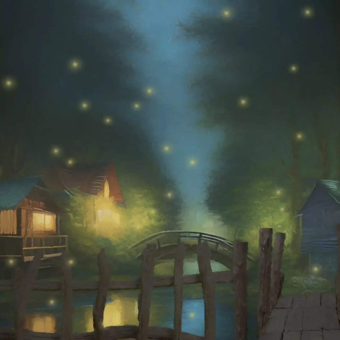 Fishing In The Dark 10X10 Ultracloth ( 120 X Inch ) Backdrop