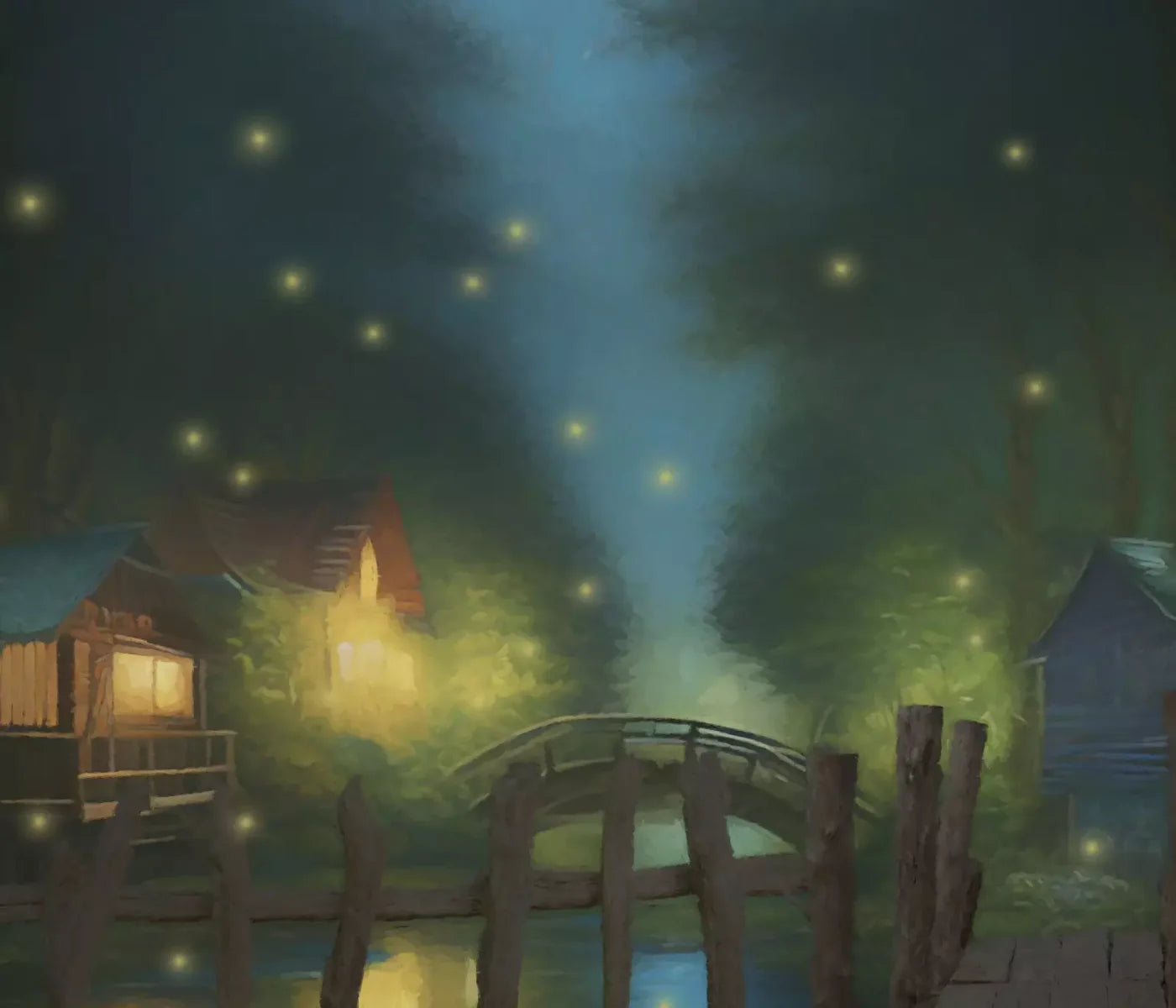 Fishing In The Dark 12X10 Ultracloth ( 144 X 120 Inch ) Backdrop