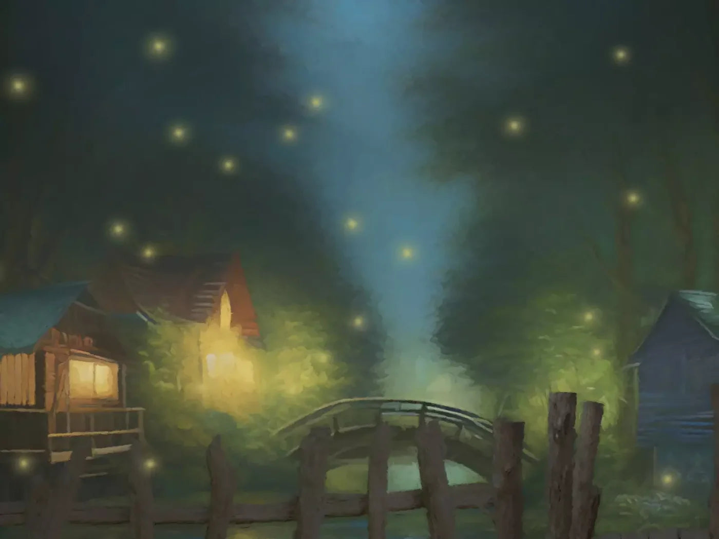 Fishing In The Dark 7X5 Ultracloth ( 84 X 60 Inch ) Backdrop