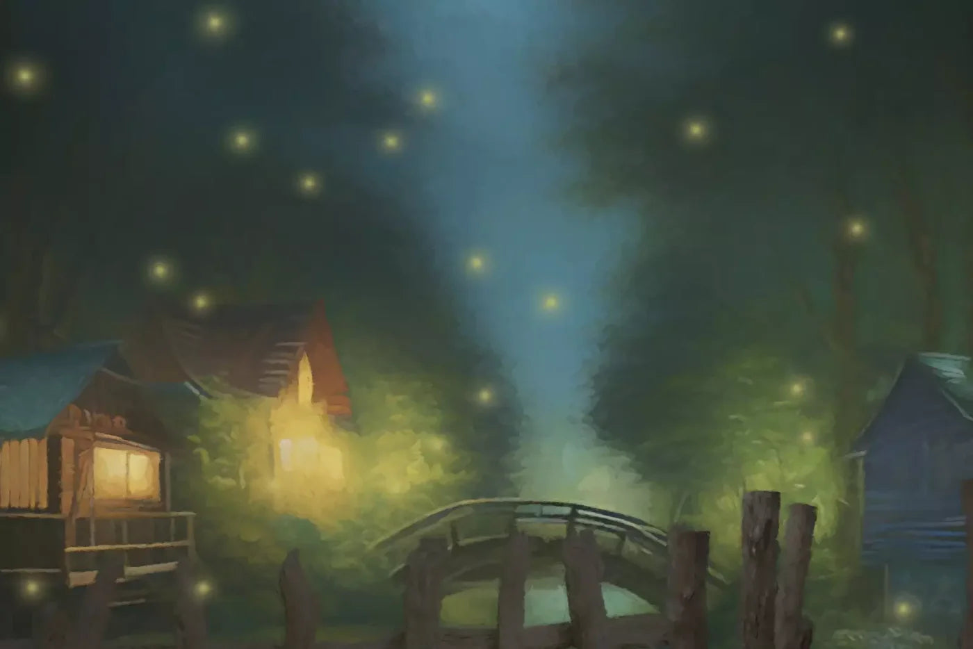 Fishing In The Dark 8X5 Ultracloth ( 96 X 60 Inch ) Backdrop