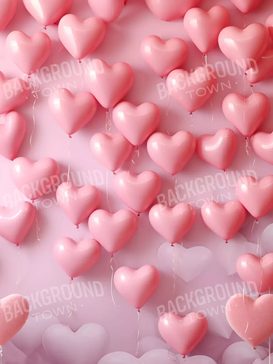 Floating Heart I 5X68 Fleece ( 60 X 80 Inch ) Backdrop
