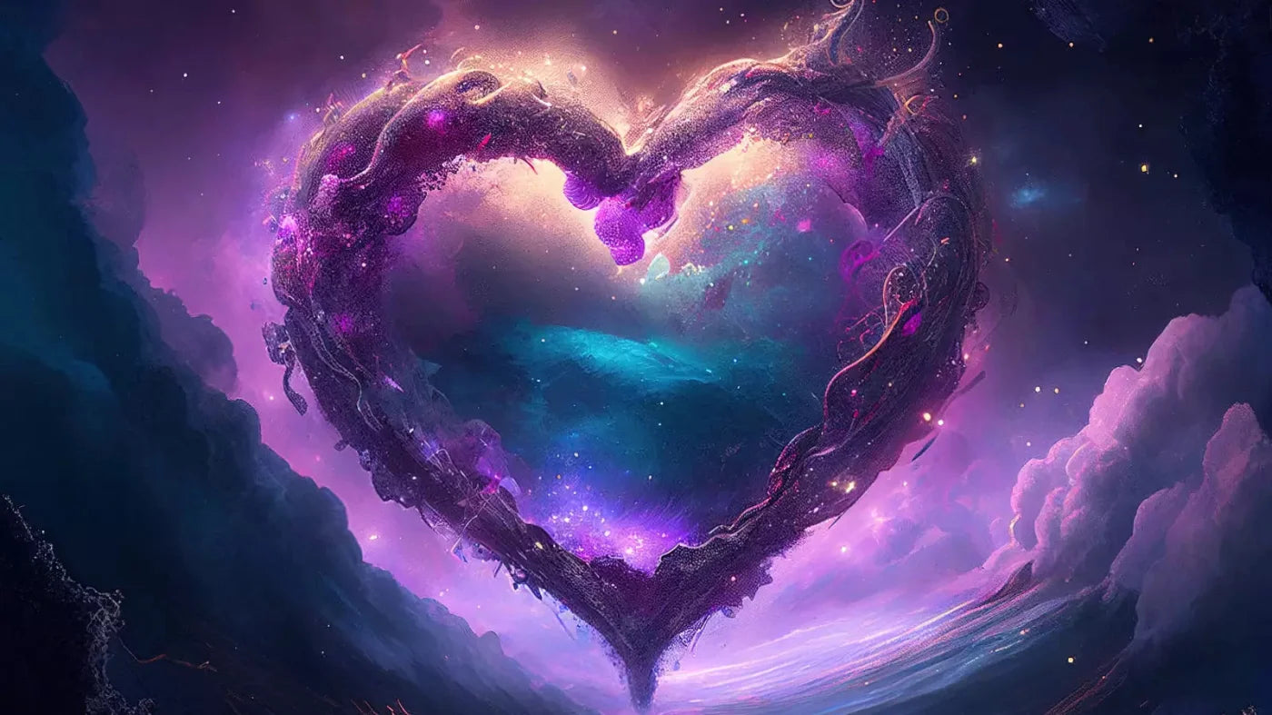 Floating Open Heart 14X8 Ultracloth ( 168 X 96 Inch ) Backdrop