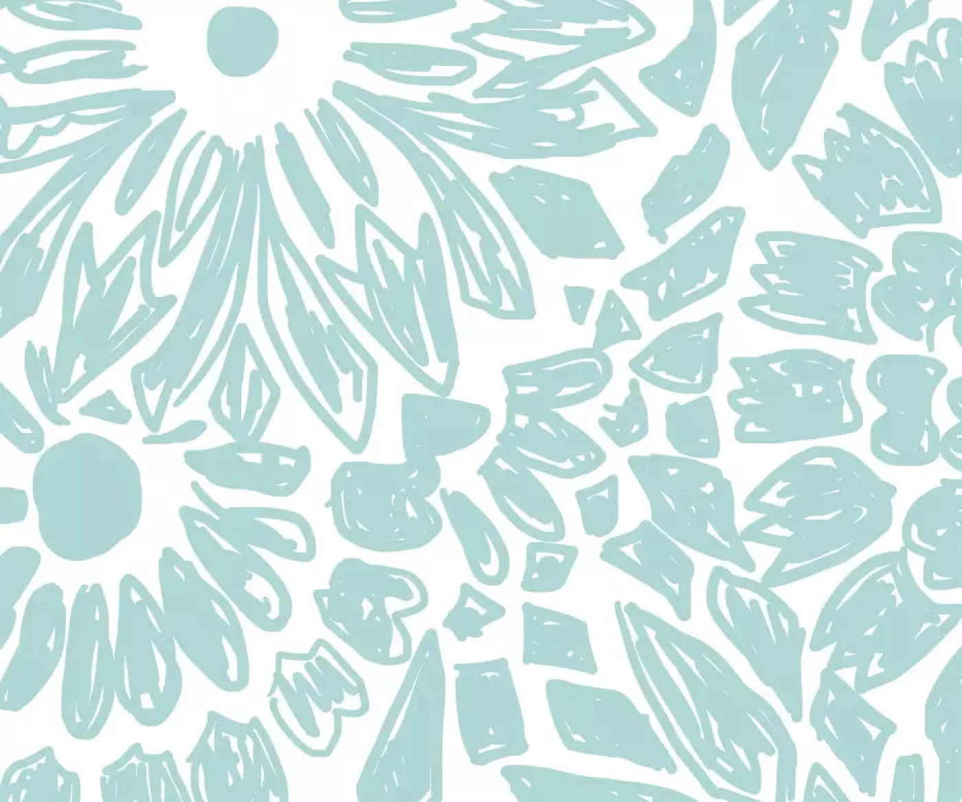 Floral Aqua Backdrop