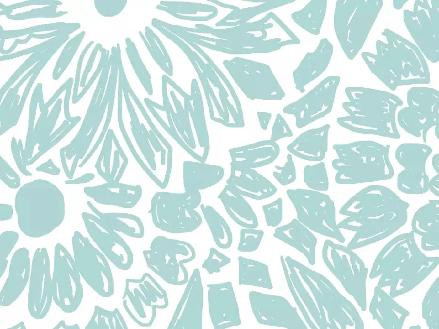 Floral Aqua Backdrop
