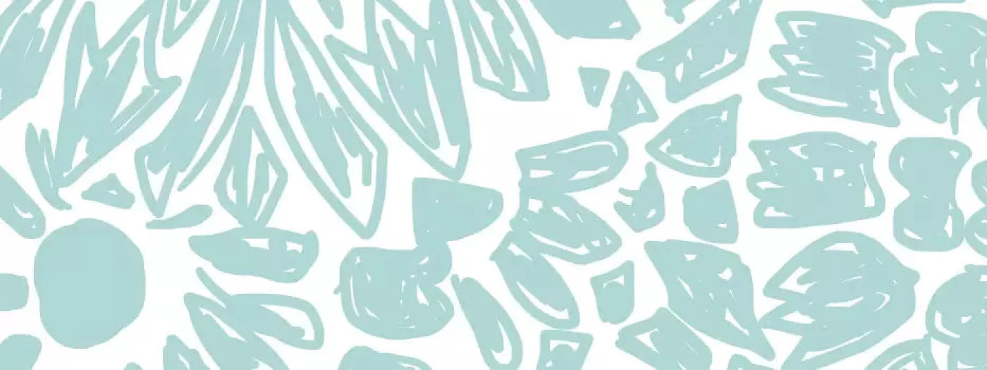 Floral Aqua Backdrop