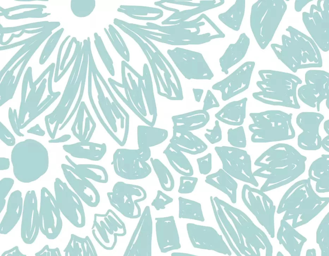 Floral Aqua Backdrop