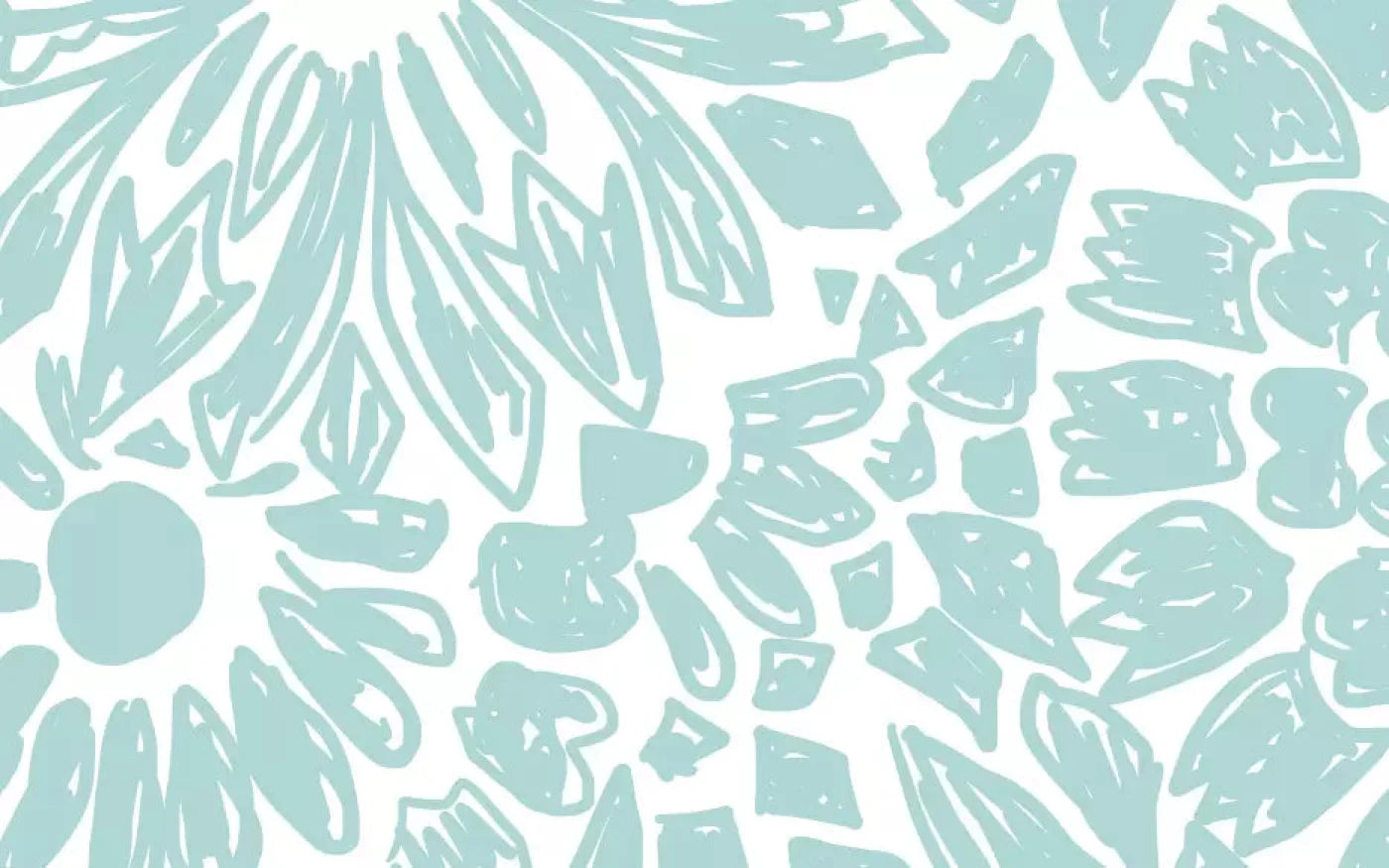 Floral Aqua Backdrop