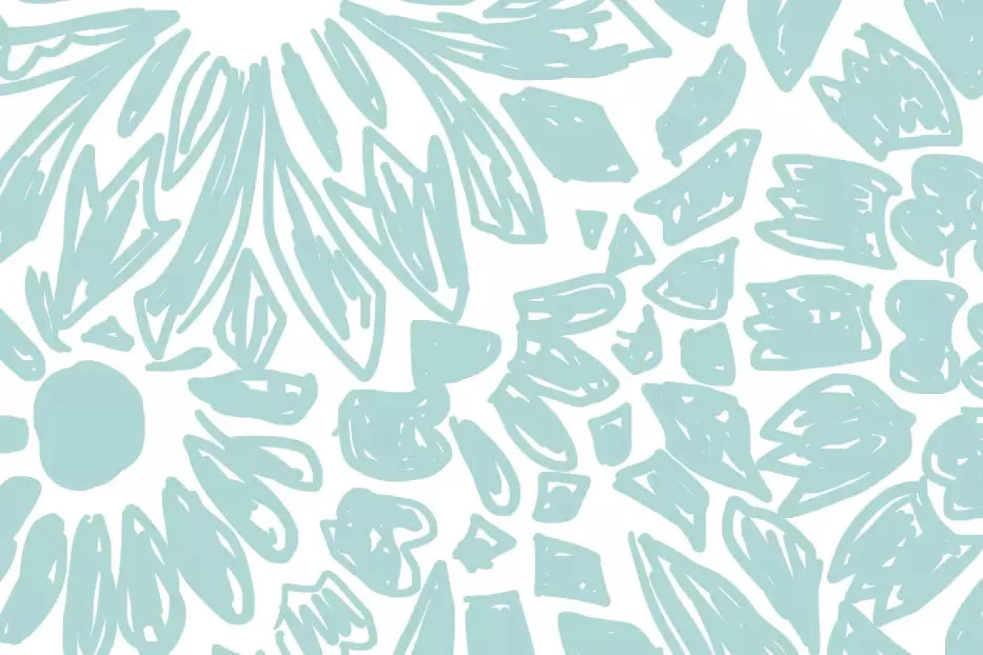 Floral Aqua Backdrop