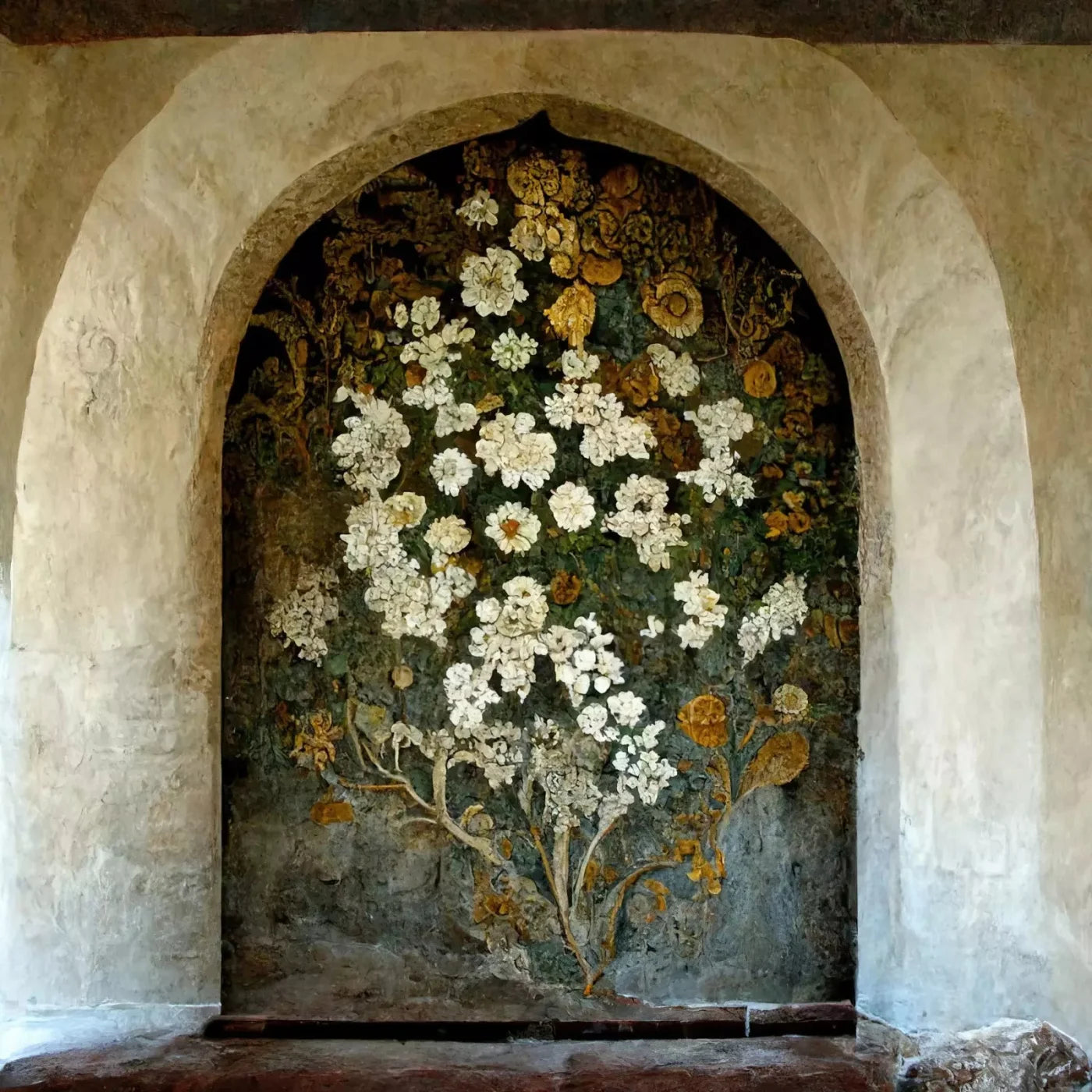 Floral Arch 10X10 Ultracloth ( 120 X Inch ) Backdrop