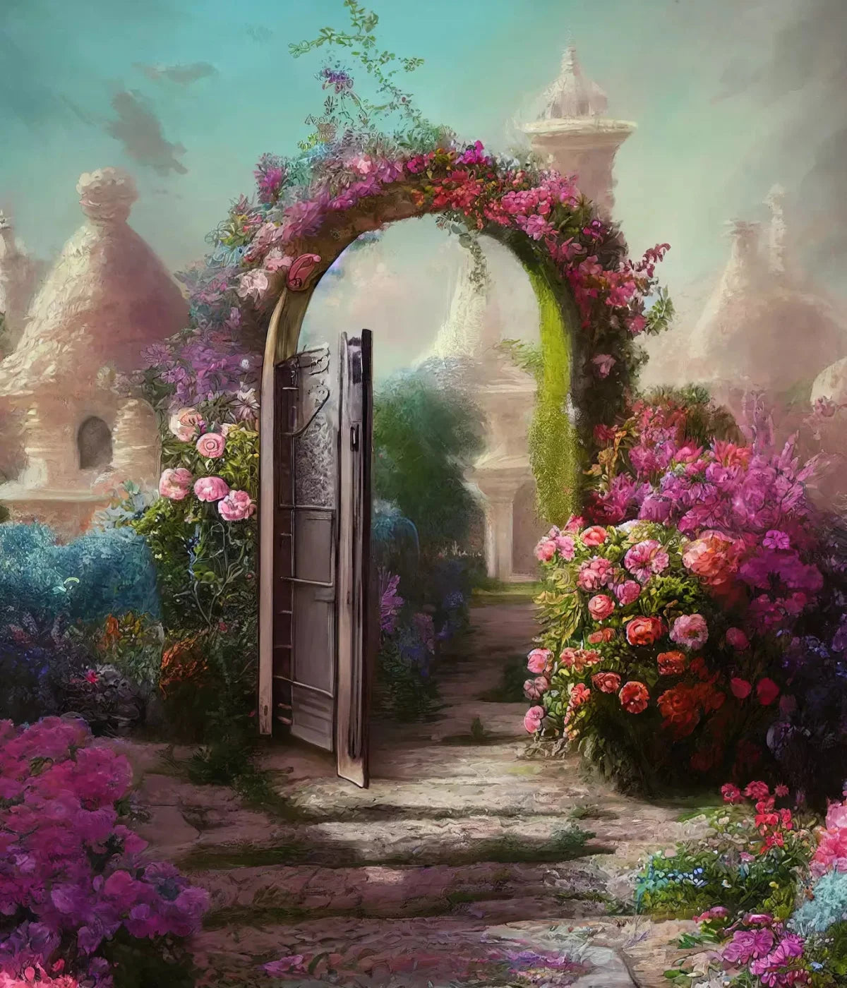Floral Arch Lll 10X12 Ultracloth ( 120 X 144 Inch ) Backdrop