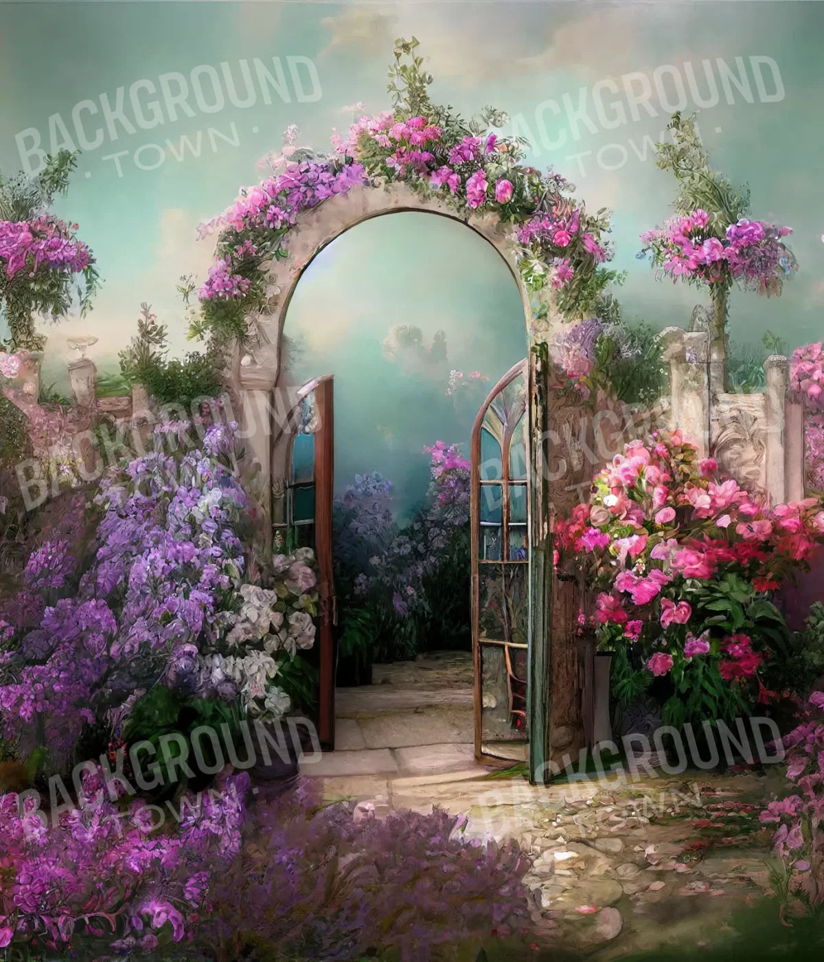 Floral Archway 10X12 Ultracloth ( 120 X 144 Inch ) Backdrop
