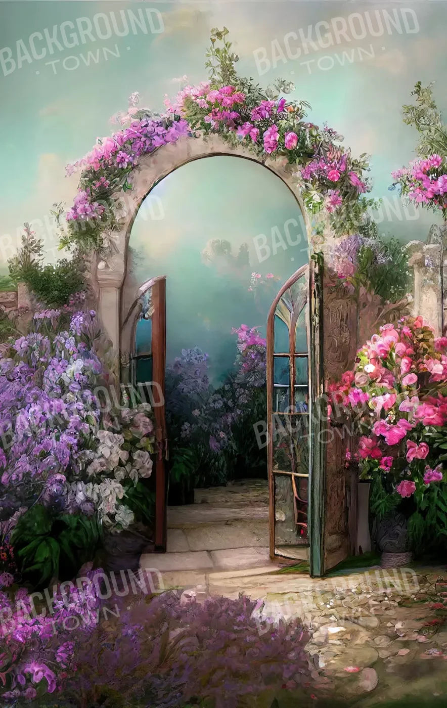 Floral Archway 10X16 Ultracloth ( 120 X 192 Inch ) Backdrop